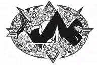 Ahsoka symbol tattoo design idea