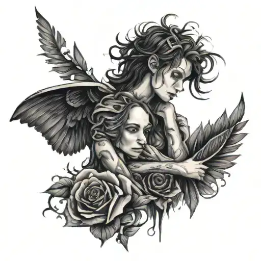 Betrayal in love tattoo design idea