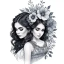 aunt niece tattoo design idea