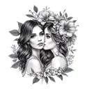 aunt niece tattoo design idea