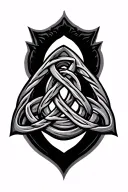 Celtic trinity knot tattoo design idea