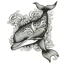 Dolphin tattoo design idea