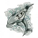 Dolphin tattoo design idea