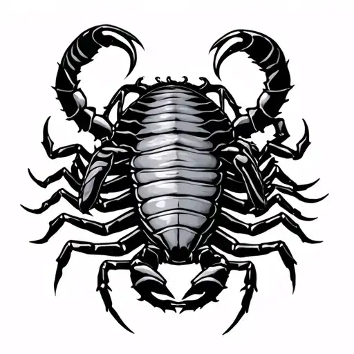 Nigredo three scorpions and alchemy ampoule tattoo design idea