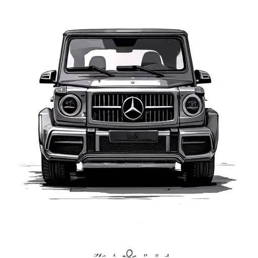 Mercedes Benz tattoo design idea