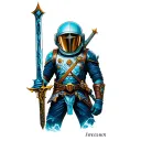 spaceman holding the master sword from the legend of zelda left arm  half sleeve tattoo design idea