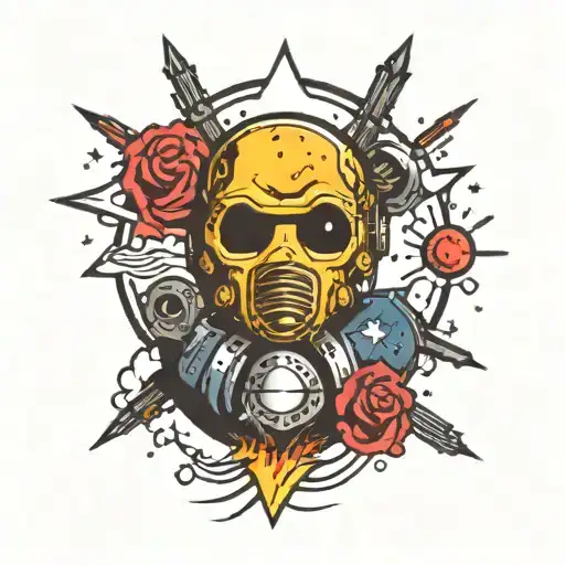 fallout mini nuke tattoo design idea