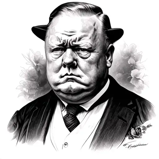 Winston Churchill tattoo design idea