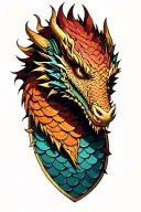 Dragon Scale armor tattoo tattoo design idea