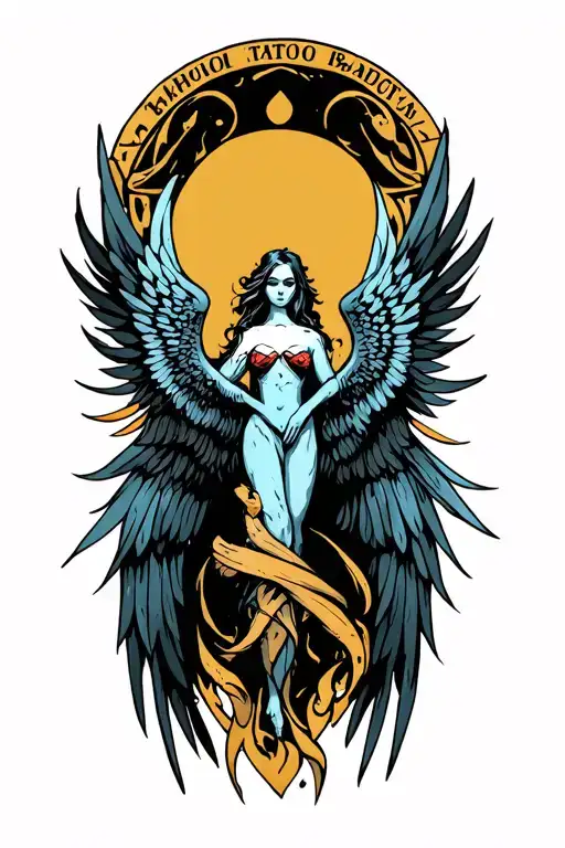 Seraphim tattoo design idea