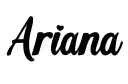 "Ariana ❤️" tattoo design idea