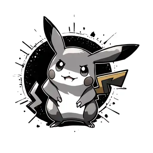 pikachu pokemon tattoo design idea