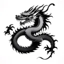 Korean Dragon tattoo design idea