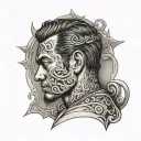 slave husband tattoo design idea