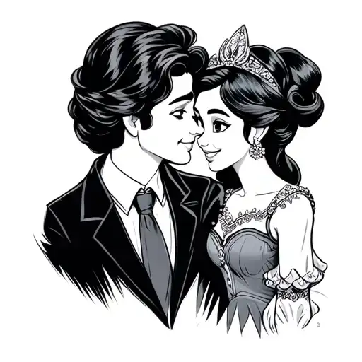 Couple Tattoo India K T Disney tattoo design idea