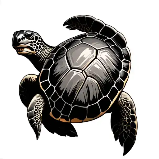Shellback turtle tattoo design idea