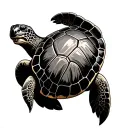 Shellback turtle tattoo design idea