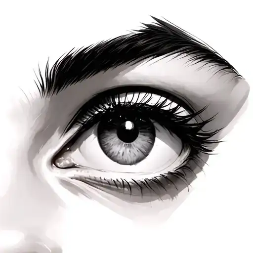 Above Eyebrow tattoo design idea