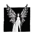 fairy wings spread tattoo design idea