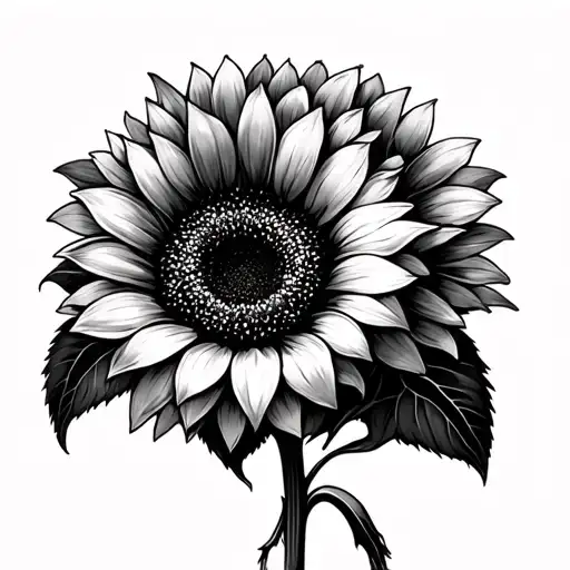 Elegant, realism, sunflower bouquet realism, canna flower tattoo design idea