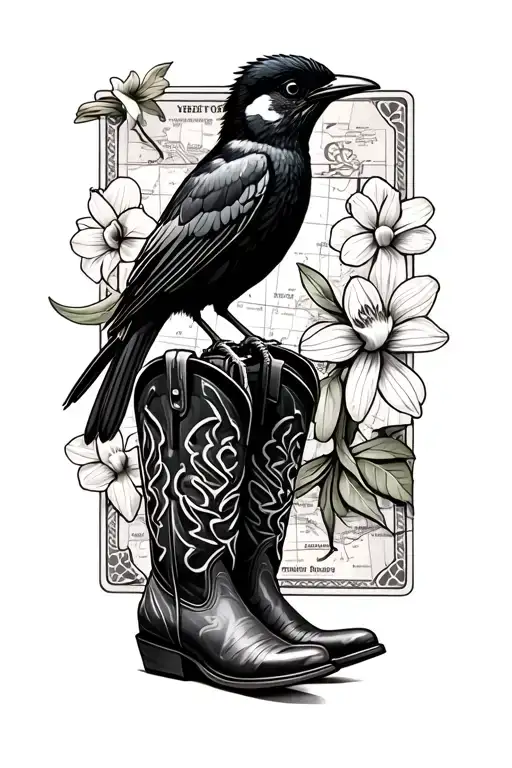 huming bird, tractor, daffodil, rook piece, movie tickets, playing cards, cowboy boots, map tattoo design idea