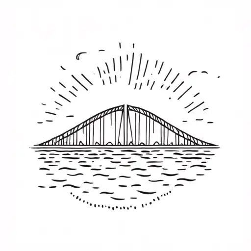 bridge over troubled water tattoo design idea