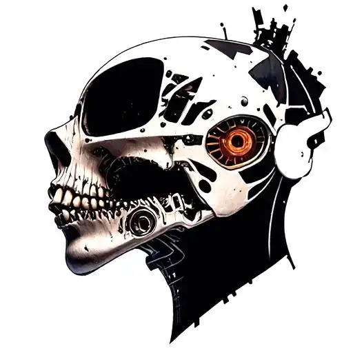 Cyberware implants tattoo design idea