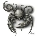 Cancer horoscope tattoo design idea