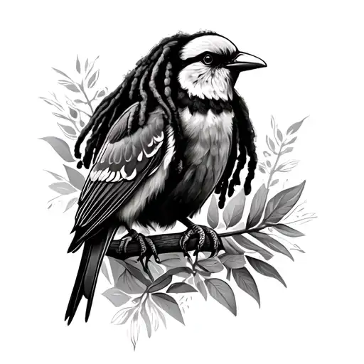 Three Little Birds bob marley tattoo design idea