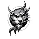 honesty, caring, adventurous, thrill, humour, horny, fighter tattoo design idea