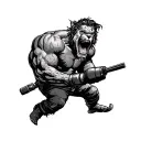 honesty, caring, adventurous, thrill, humour, horny, fighter tattoo design idea