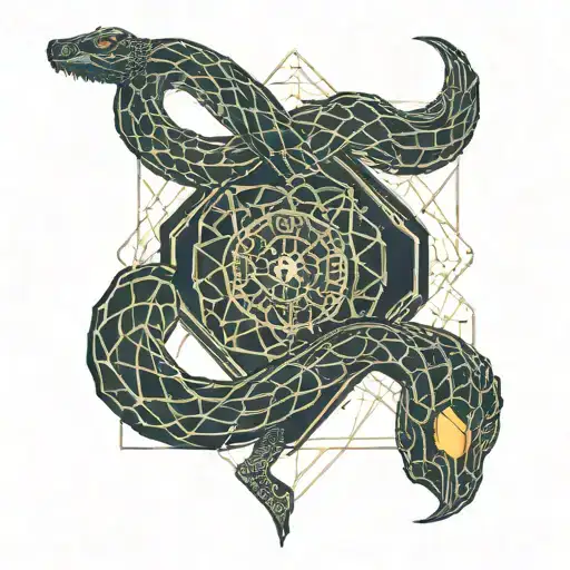 snake tattoo design idea
