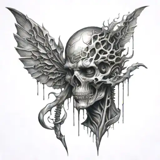 a representative of the structure with psychosis  tattoo design idea