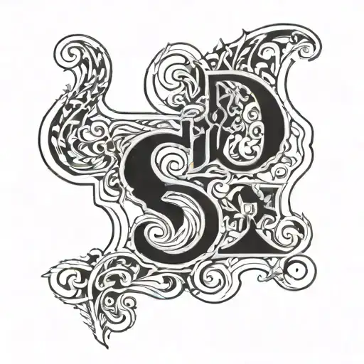 The letters STS tattoo design idea