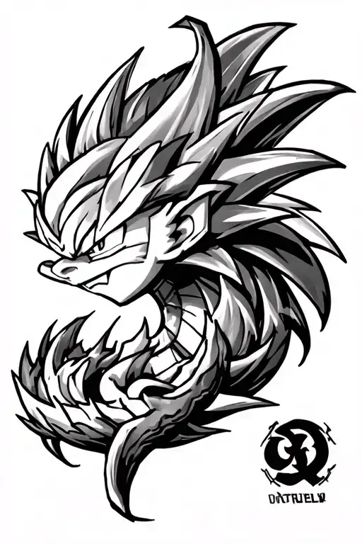 Dragon Ball Z tattoo design idea