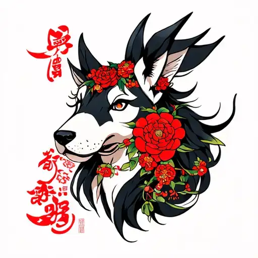 Princess Mononoke tattoo design idea