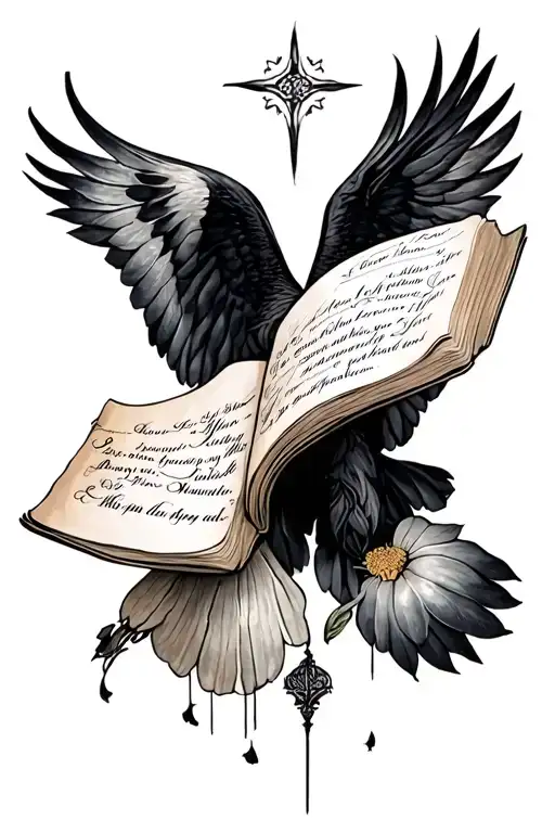 Biblical Scripture writing tattoo design idea
