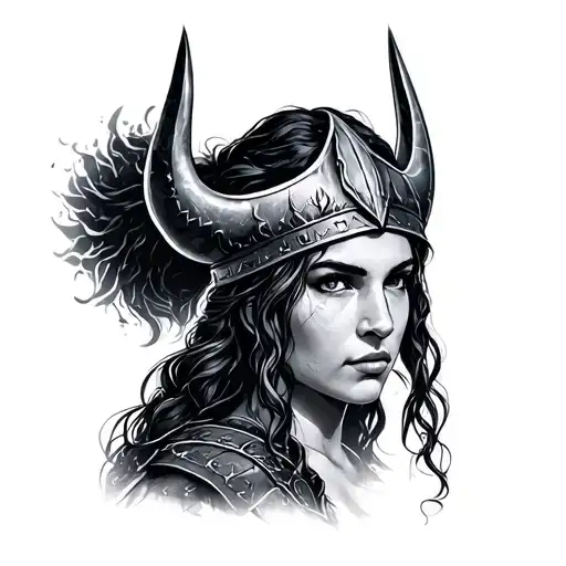 Catherine my courageous viking queen tattoo design idea