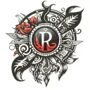 terminal kali linux user root, in binary code i love you and number 17 tattoo design idea