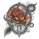 terminal kali linux user root, in binary code i love you and number 17 tattoo design idea