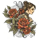 Femdom tattoo design idea