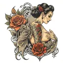 Femdom tattoo design idea
