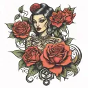 Femdom tattoo design idea