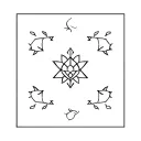 Tea Moroccan Berber Pattern tattoo design idea