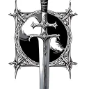 Catholic Sword tattoo design idea