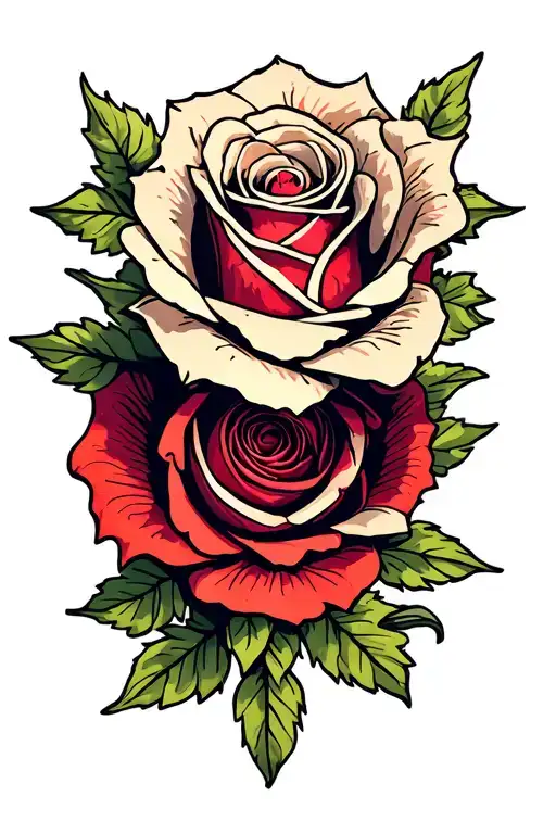 Yorkshire Rose tattoo tattoo design idea