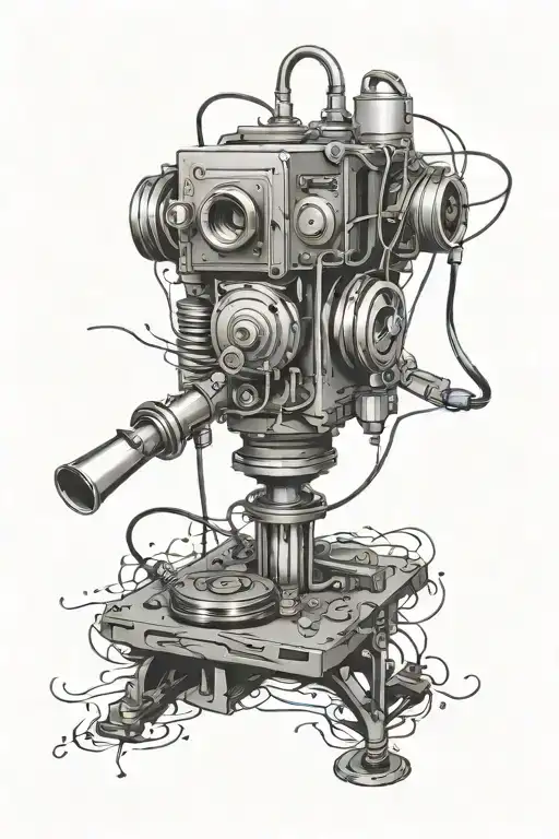 audio engineer themed tattoo tattoo design idea