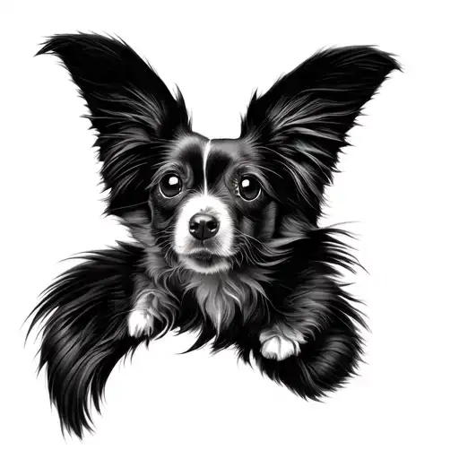 papillon tattoo design idea