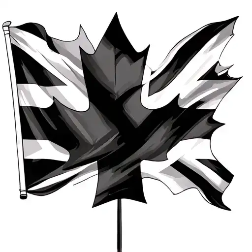 canada flag union jack flag tattoo design idea