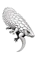 Pangolin tattoo design idea